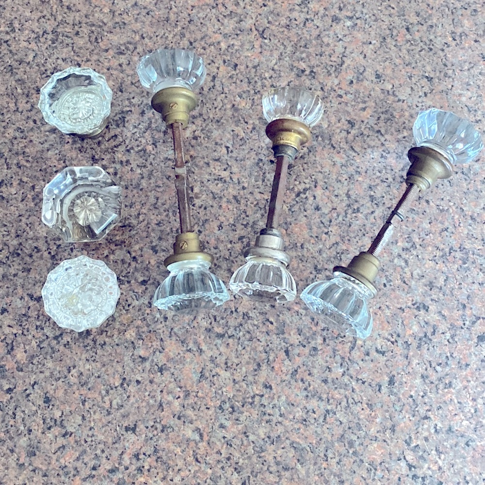 Vintage Glass Doorknobs from the 30’s